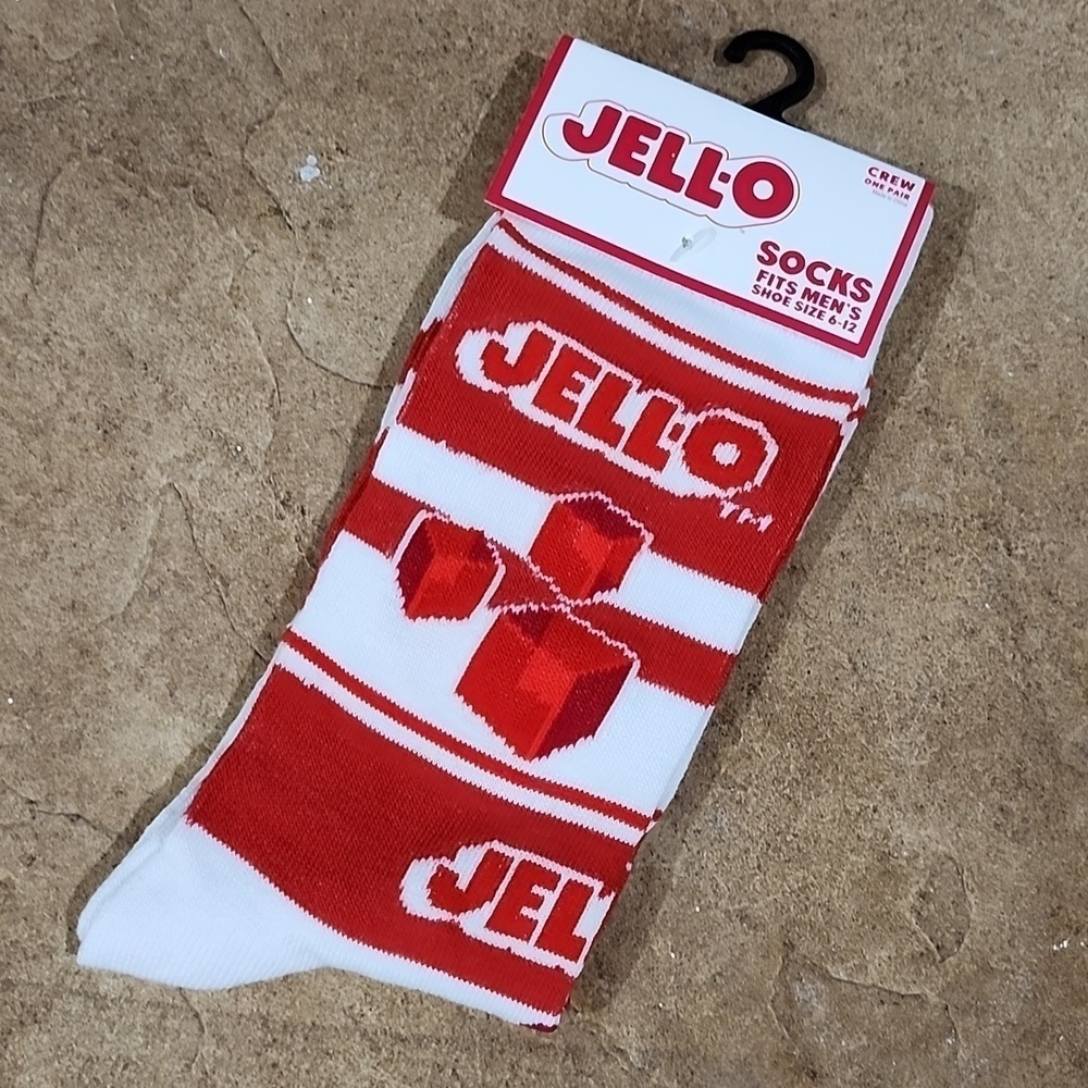 4/$25 Jello Socks New Mens Crew Socks New Mens  Novelty Socks Unisex